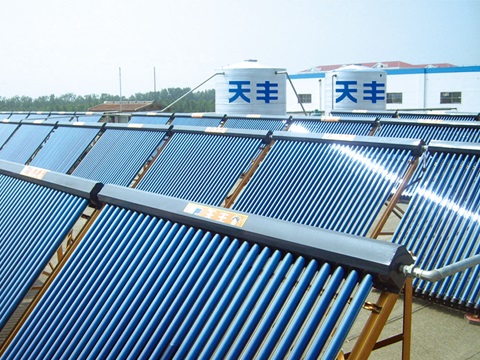 集中集熱，分戶供熱商用系統